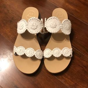 Jack Rogers White Sandals